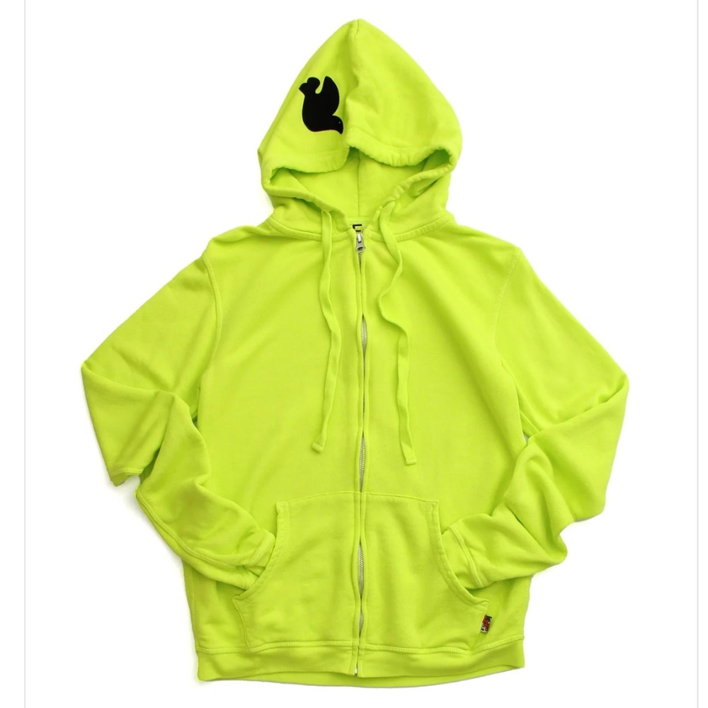 FREECITY Superfluff Lux Zip Hoodie in Gloyellow